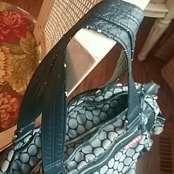 *SOLD* HP!!🎉 Skip Hop diaper bag Navy blue silver - Picture 3 of 8